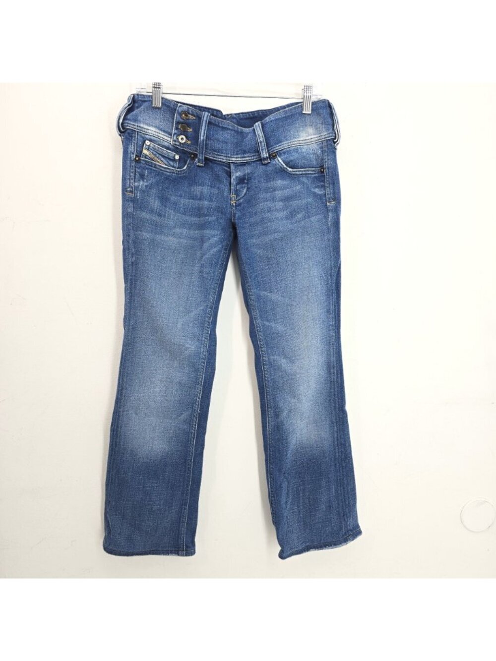 Diesel Cherock Y2K Low Waist Light Blue Bootcut Flared Jeans Women 32x28 - Picture 2 of 12
